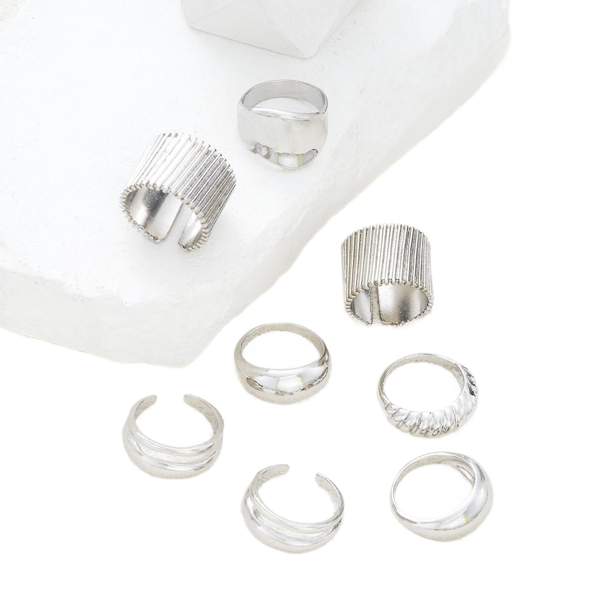 Metal Glossy Index Finger Ring