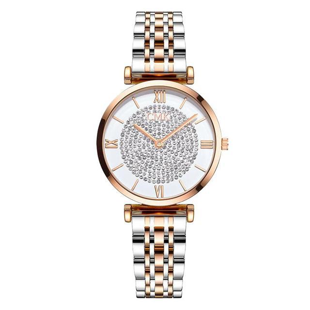 Reloj de lujo para mujer con diamantes de imitación