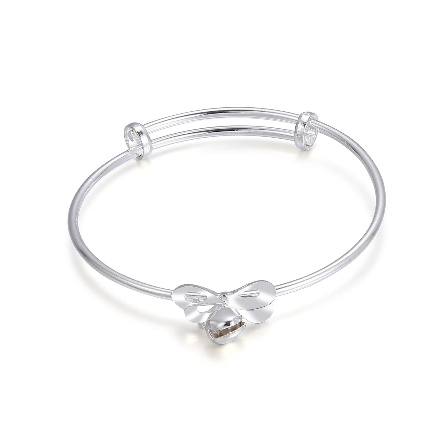 Silver Bow Bell Bracelet