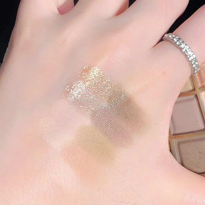 Transparent Nine-Color Acrylic Eyeshadow Palette