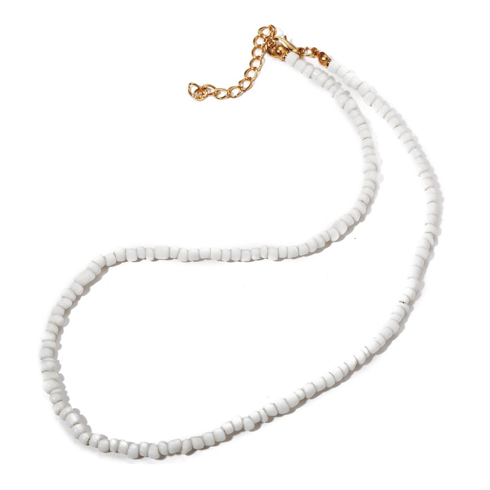 Inlaid Pearl Choker Necklace