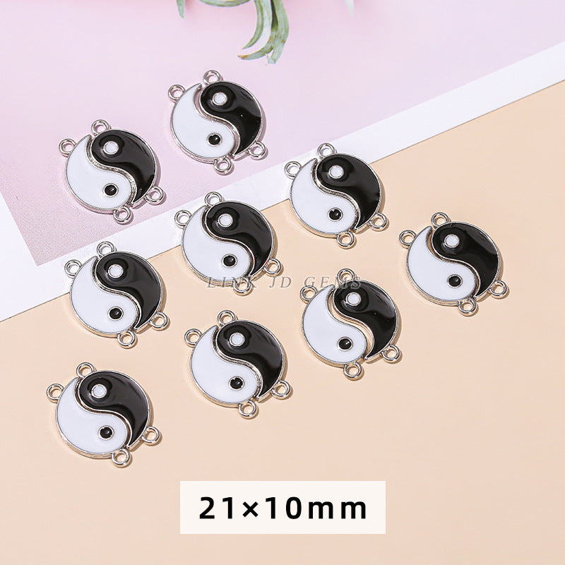 Tibetan silver alloy jewelry accessories Tai Chi pendant
