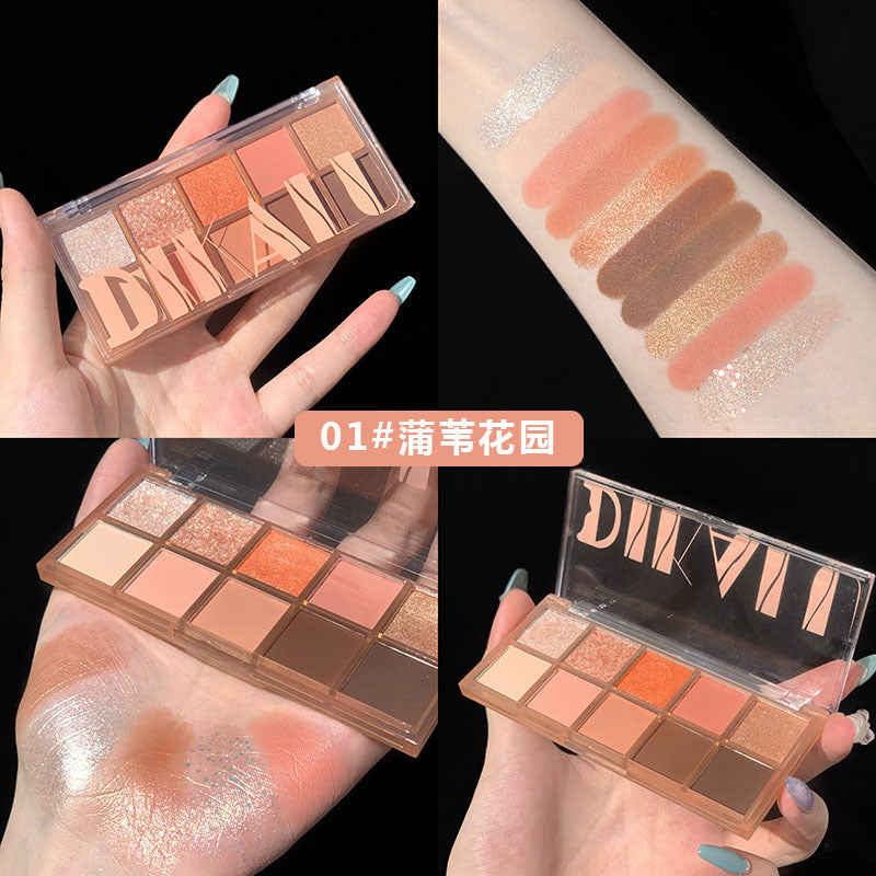 Paleta de sombras de ojos de 10 colores