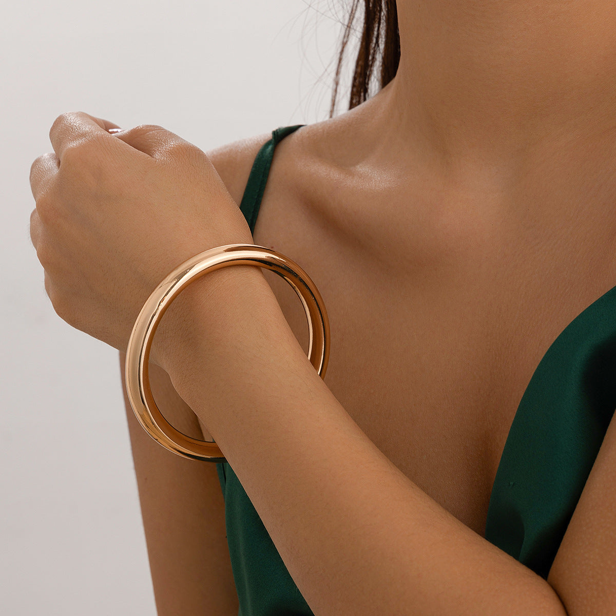 Square smooth ring bracelet