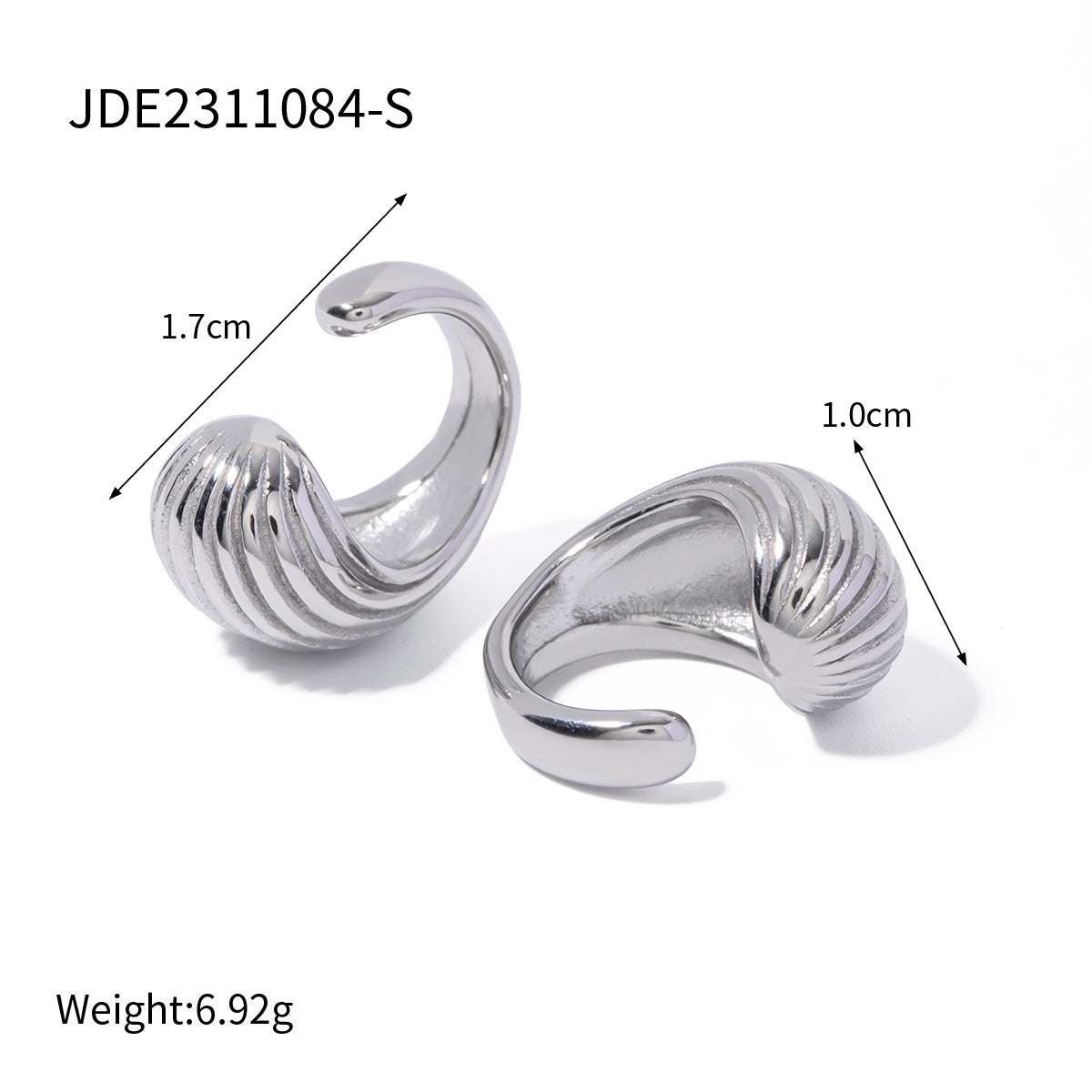 Striped teardrop earrings jewelry