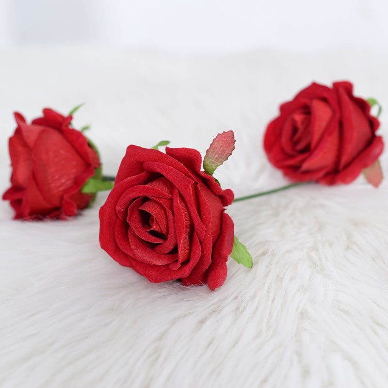 Simulation small flannel rose head