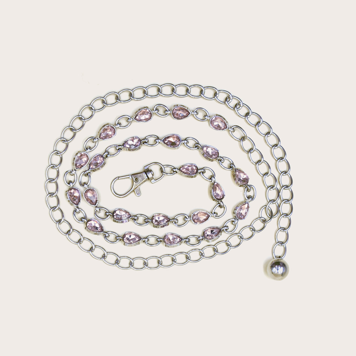 hot sale Belt chain female metal rhinestone