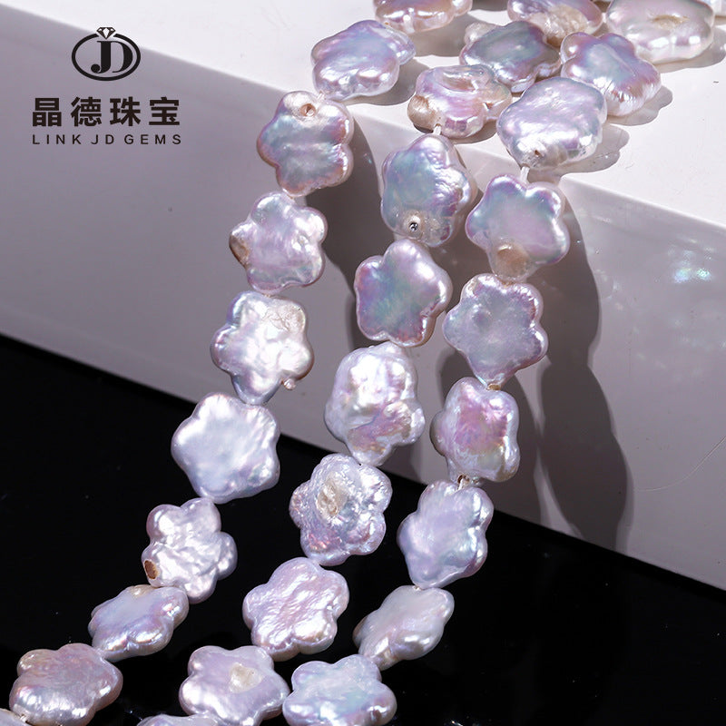 Perla natural de forma barroca de 12 mm