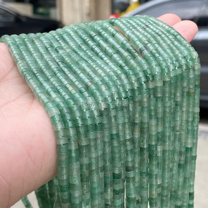 2 * 4m natural green Dongling jade septum