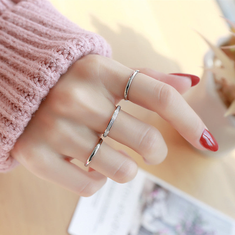 Titanium steel ring fashion