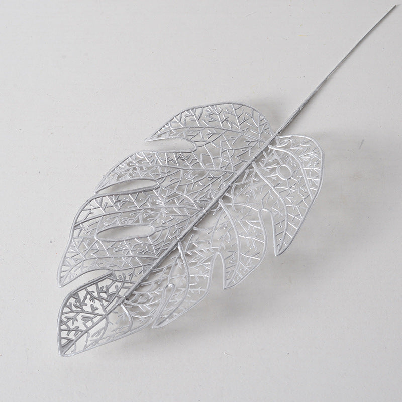 Silver flower arrangement artificial flowers