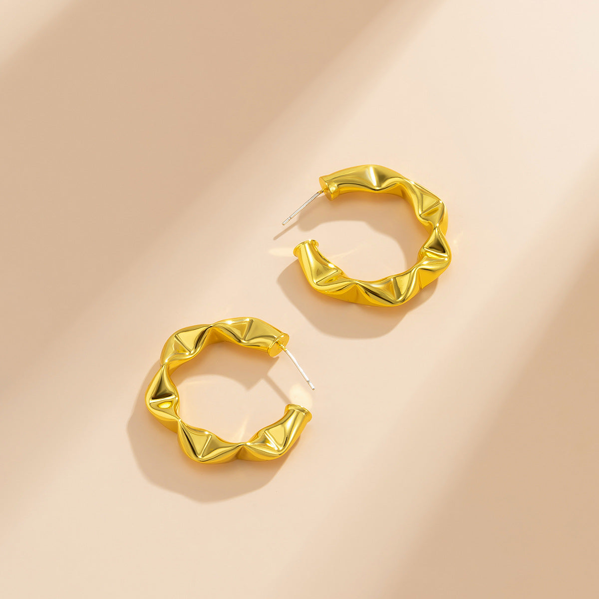 Pendientes vintage con forma de botón