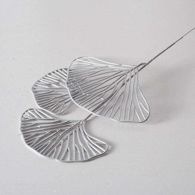 Silver flower arrangement artificial flowers