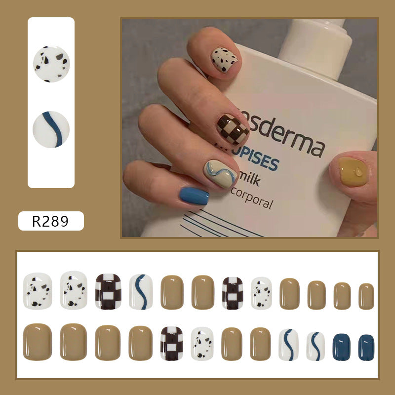 Wearable Removable Fake Nail Stickers Short Long