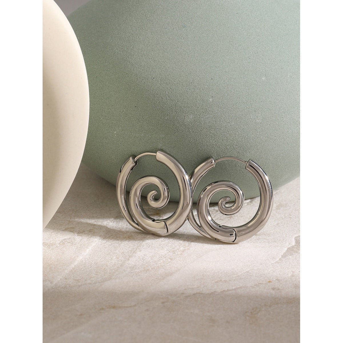 Spiral Hoop Earrings