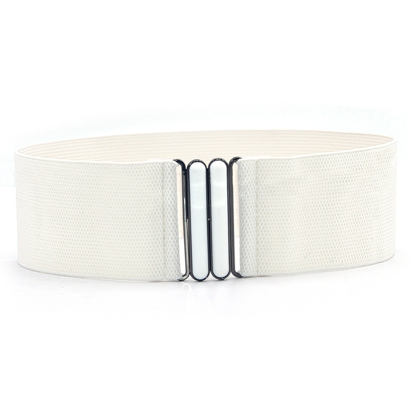 Simple buckle wide belt women's waist seal