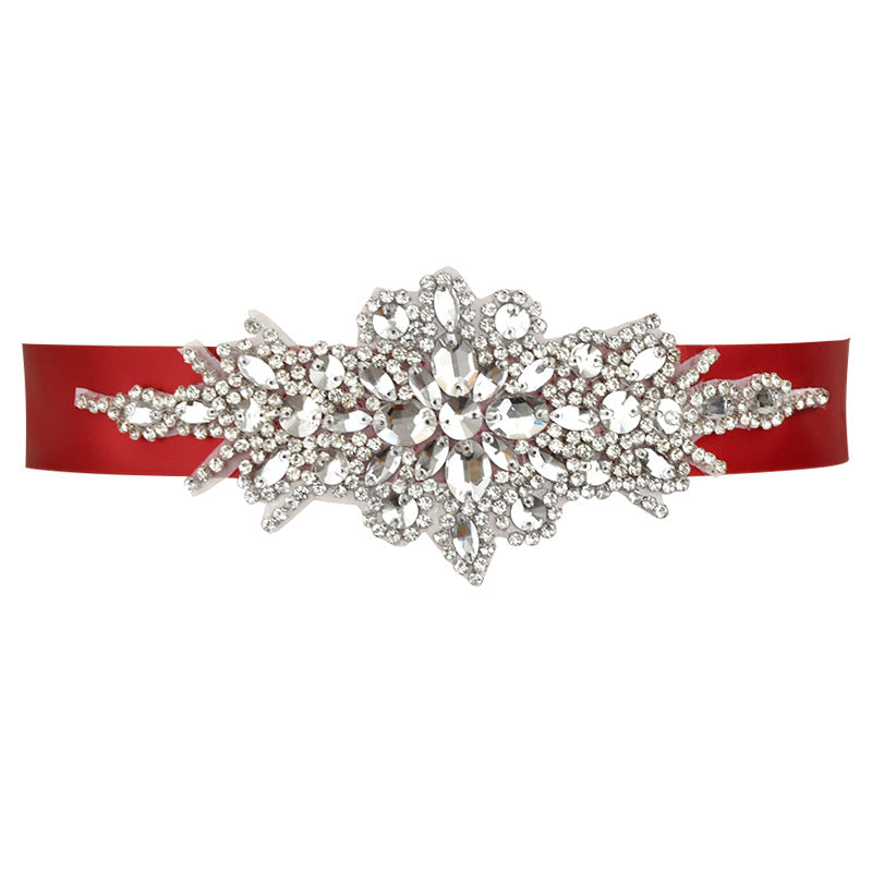 Rhinestone Decal Pearl Belt
