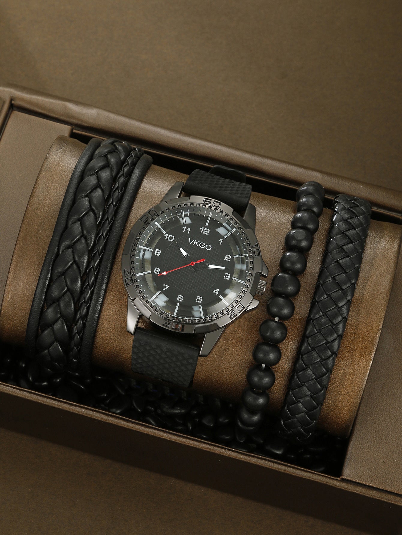 Men's Sports Bracelet Set Quartz Watch
