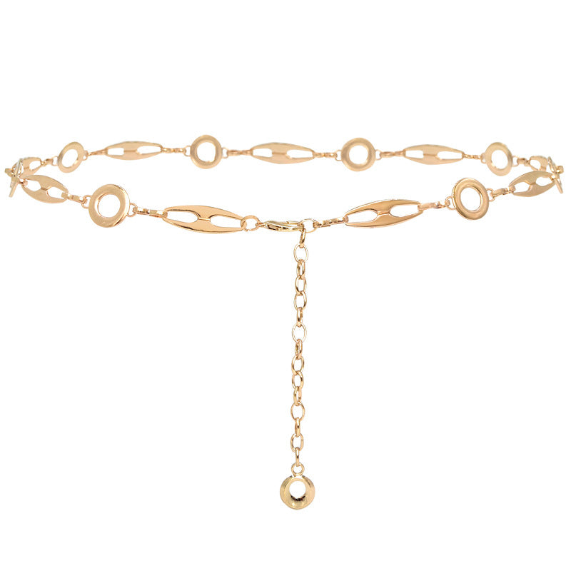 Pearl Ladies Metal Fine Waist Chain