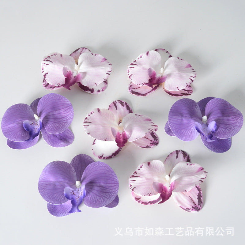 Cabeza de flor de orquídea mariposa de laminación 3D de simulación