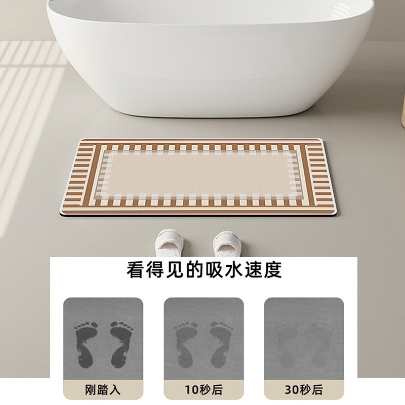 Non-Slip Diatomite Absorbent Mat