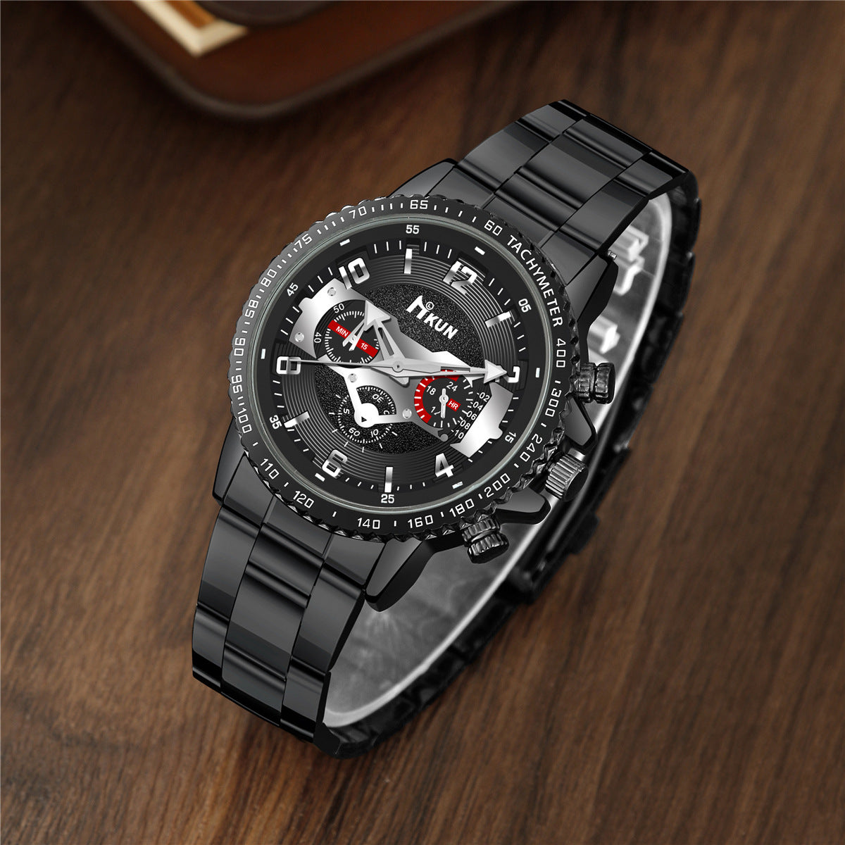 Men's Watch Punk Woven Bracelet Set