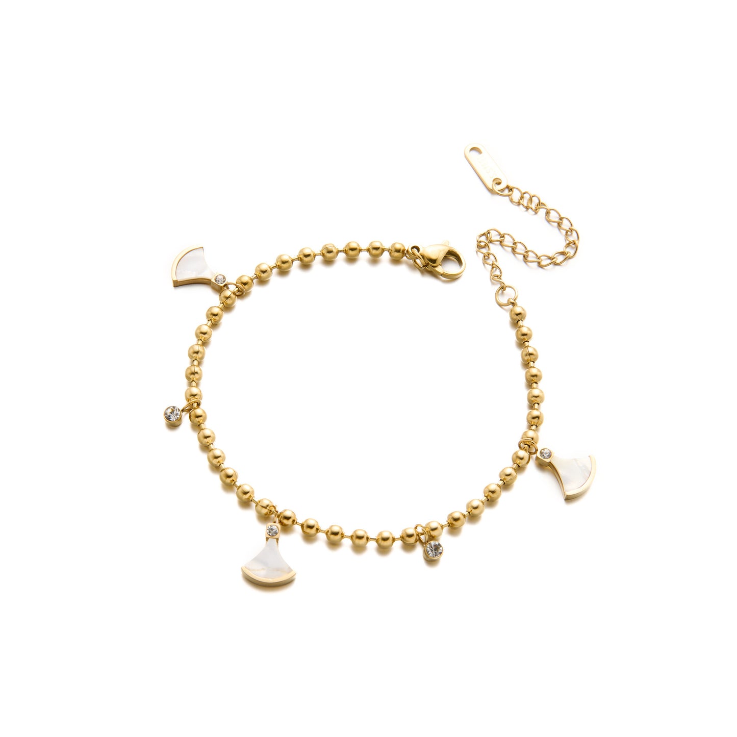 Titanium Steel Ginkgo Leaf Bracelet