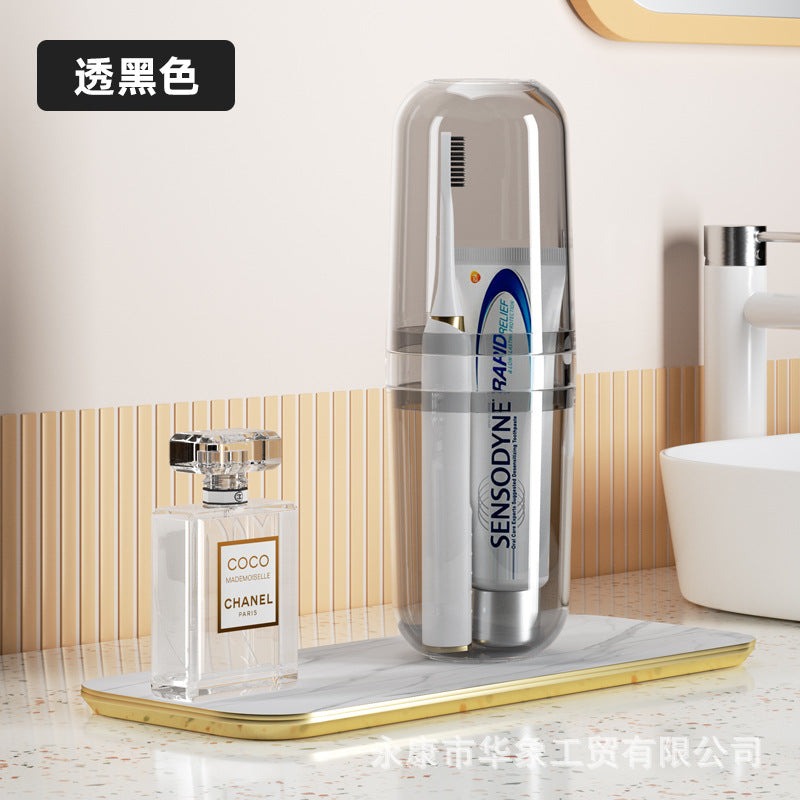 Storage travel mouthwash cup