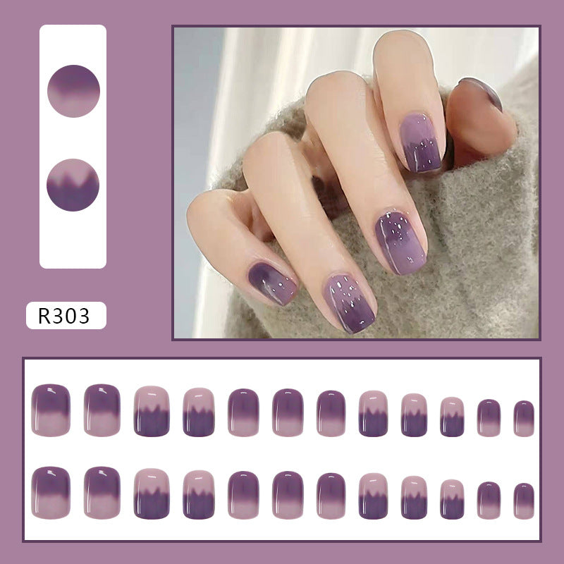 Wearable Removable Fake Nail Stickers Short Long