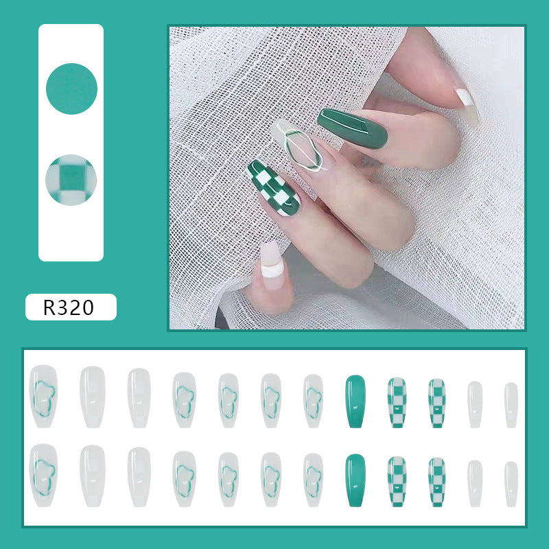 Wearable Removable Fake Nail Stickers Short Long