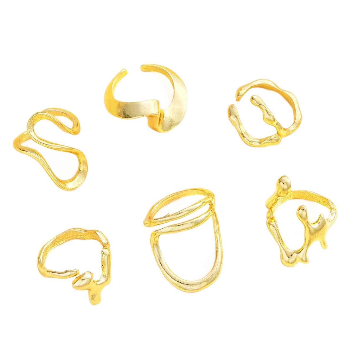 Geometric Petal Stud Earrings