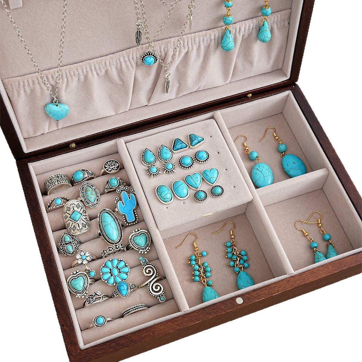 Silver Turquoise Jewelry Set
