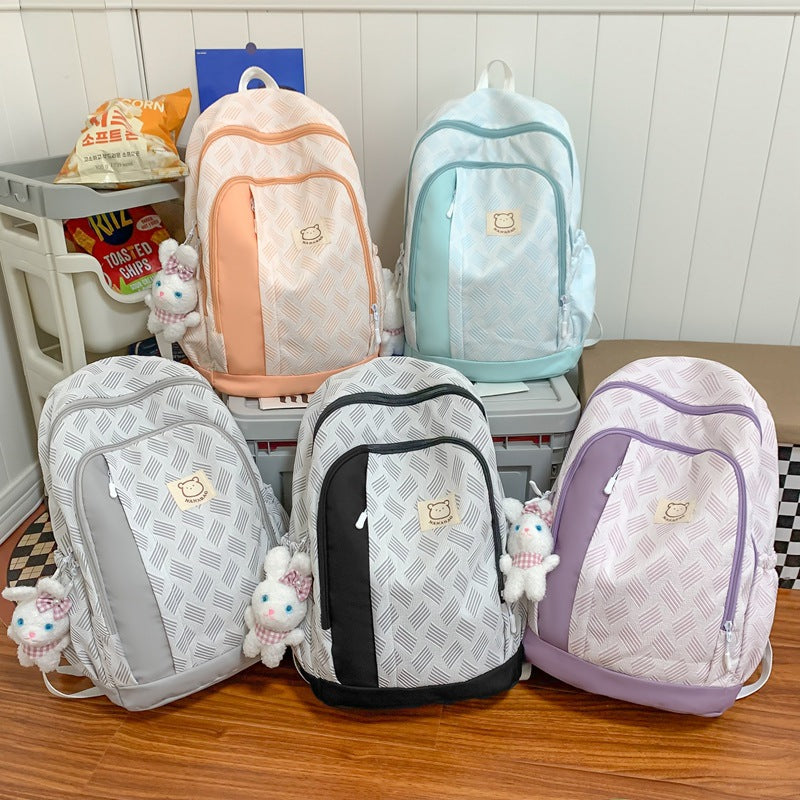 Mochila para estudiantes, mochila sencilla y versátil.