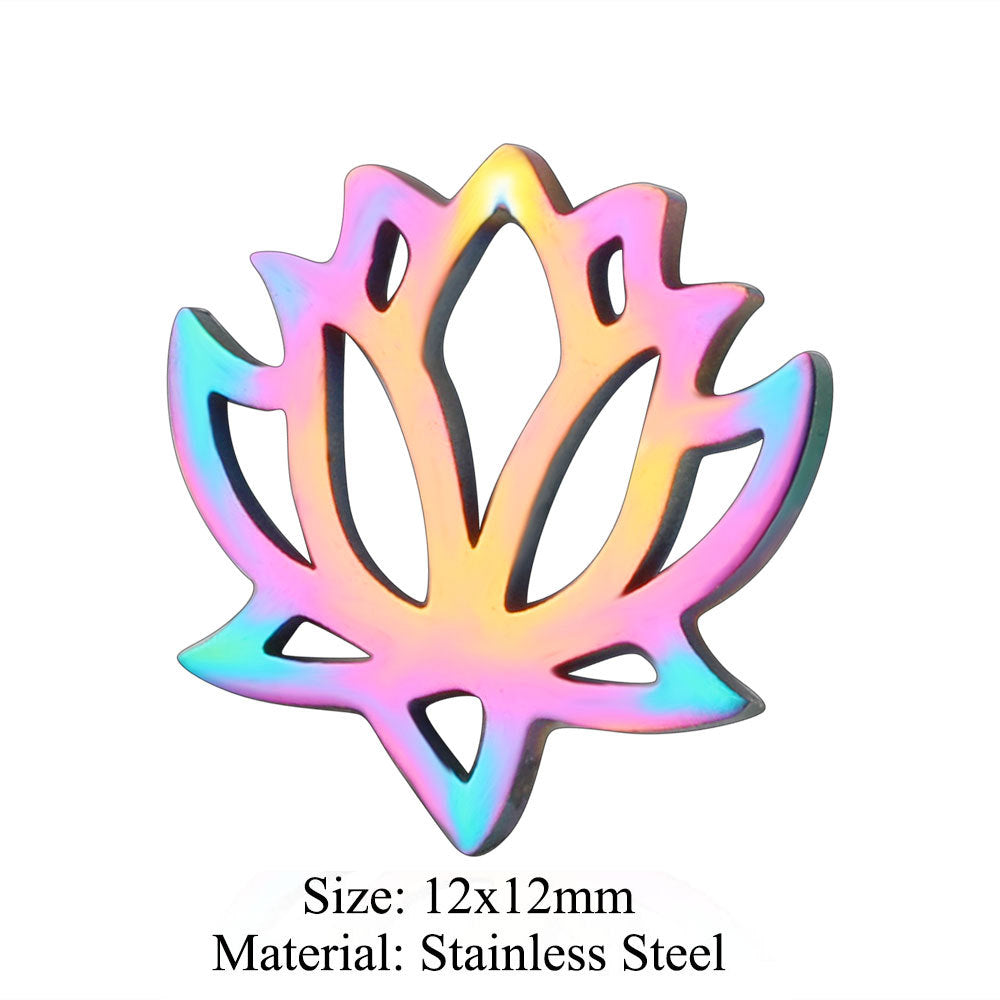 5 pcs/coated colorful dream catcher titanium steel pendant