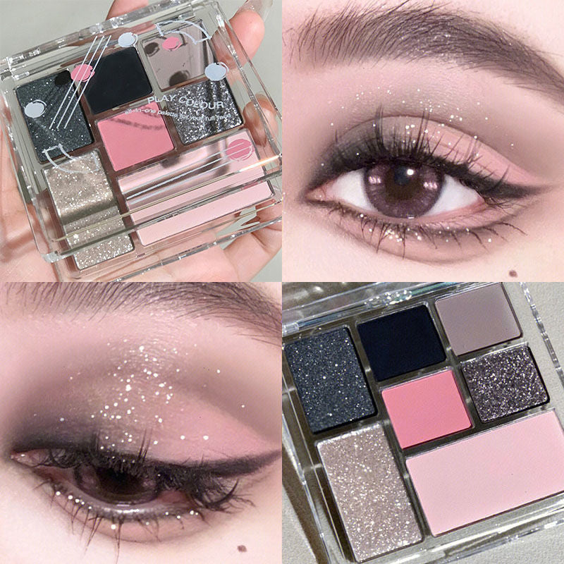 Paleta de sombras de ojos de 7 colores