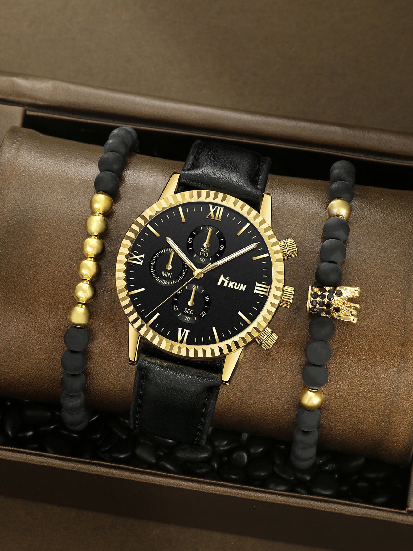 Quartz Watch Business Bracelet Set