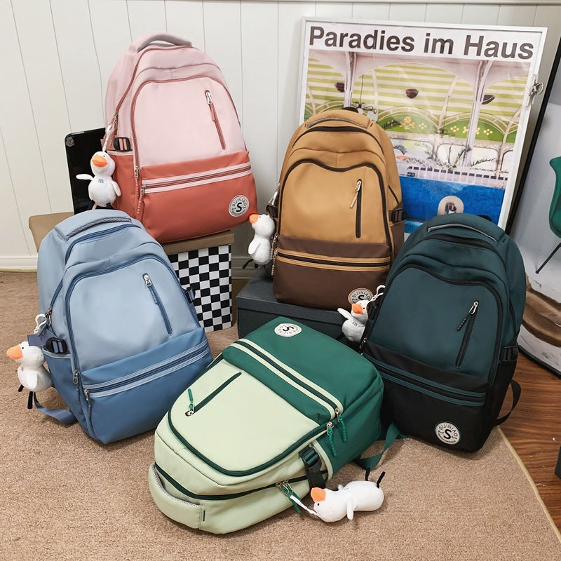 Mochila de estudiante mochila ligera sucia