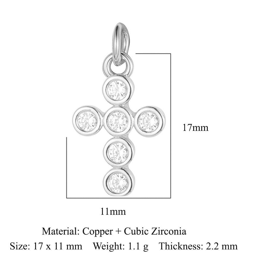 Virgin of the Cross Copper Zircon Shell Necklace Bracelet Pendant