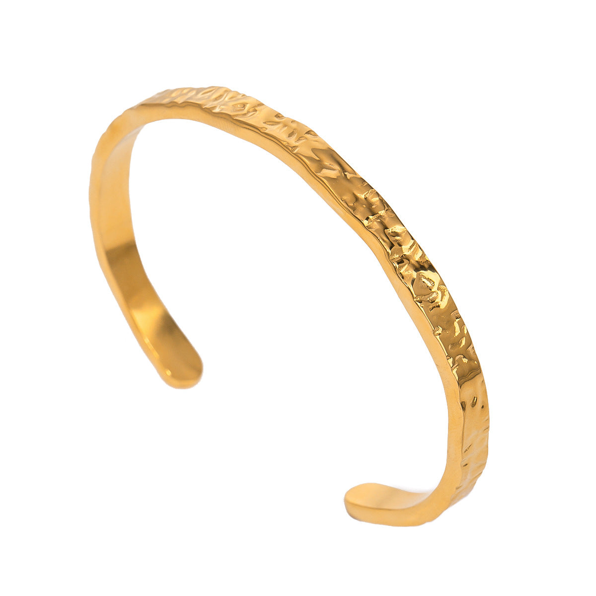 Wave pattern cuff bracelet