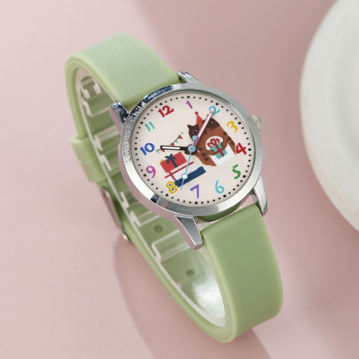 Silicone watch cartoon element jewelry set