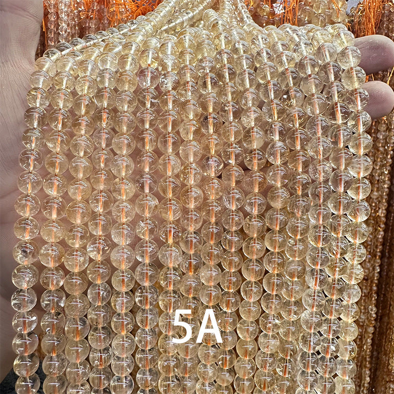 6-10mm natural uncolored unwaxed yellow crystal