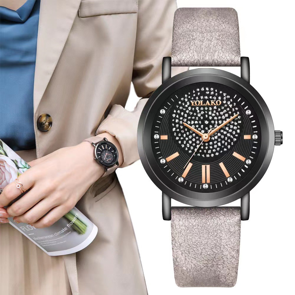 Reloj de mujer Starry Sky con correa de cuero de moda