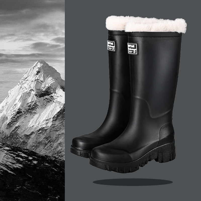 Rain boots thick-soled wear-resistant work shoes