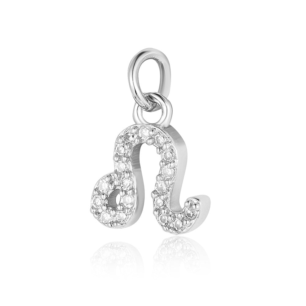 Twelve constellations copper zircon pendant