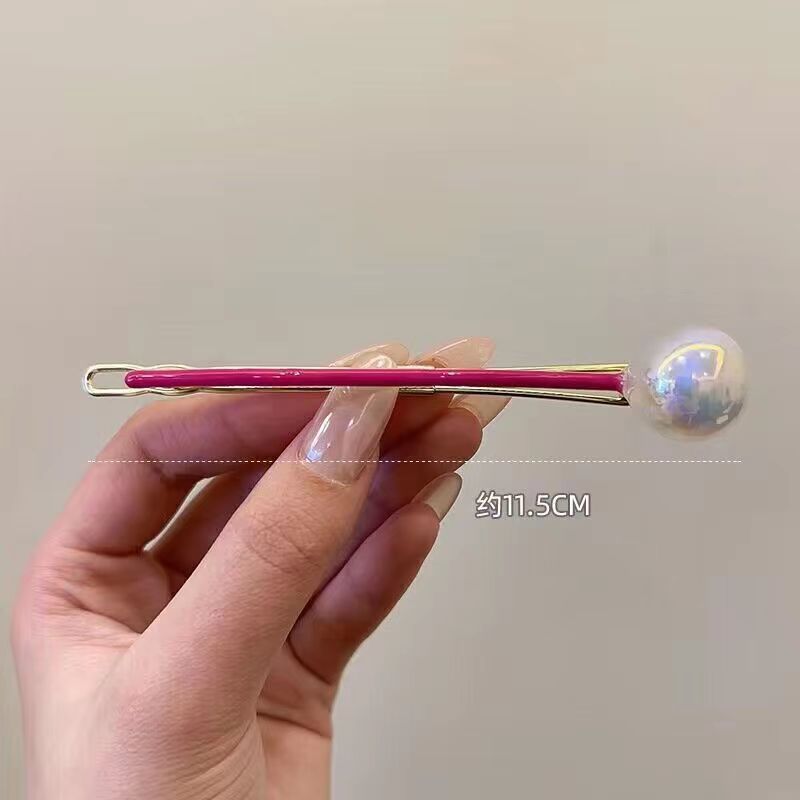Round ball one-word clip lollipop hairpin