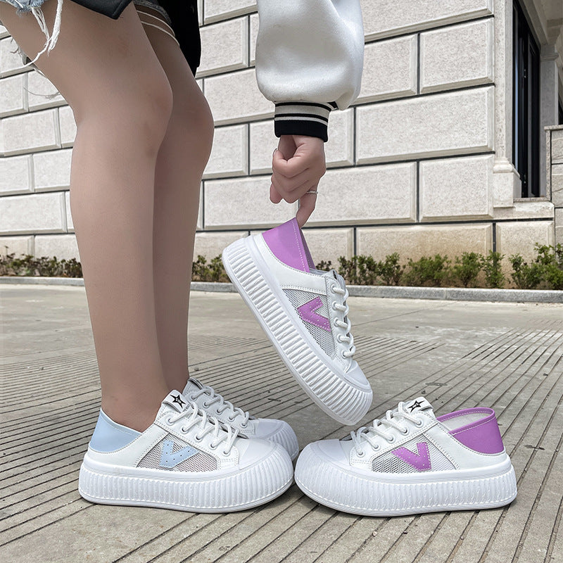 Summer new gradient color big toe shoes for women