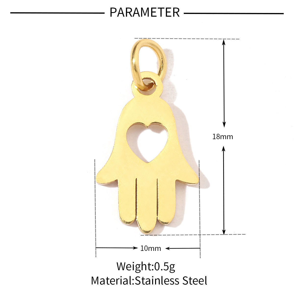 20 pcs/pack dog's paw flower sun titanium steel DIY pendant