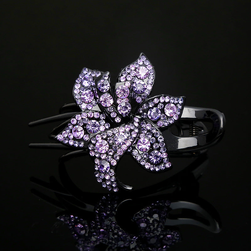 Rhinestone large grab Korean hair reel