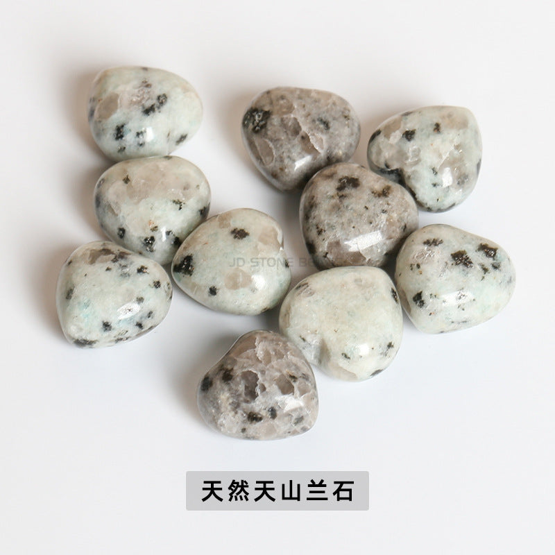 15Mm pink crystal peach heart semi-precious stone