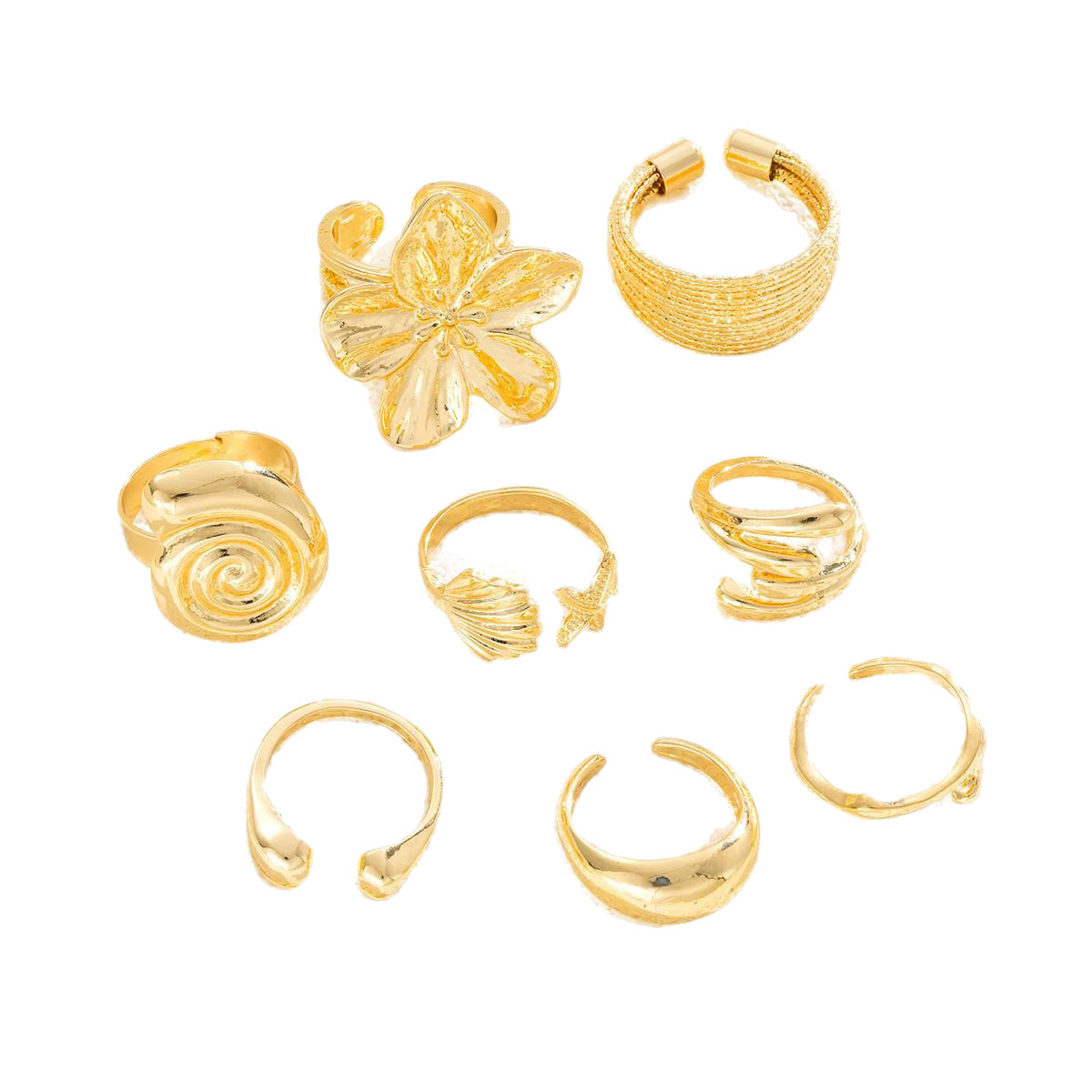 Brushed Multi-Layer Punk Ring